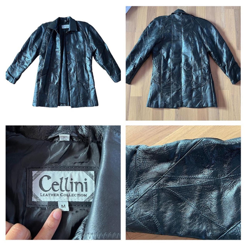 Cellini Leather Coat Vintage